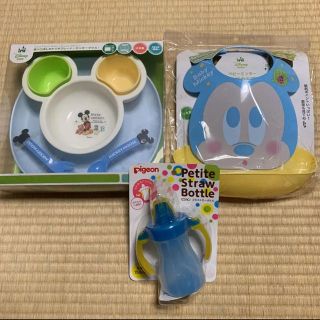 ディズニー(Disney)のディズニー ミッキー 食器セット (離乳食器セット)