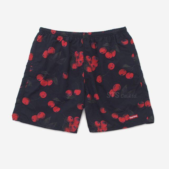 supreme nylon water short black cherry L 注目ショップ shop