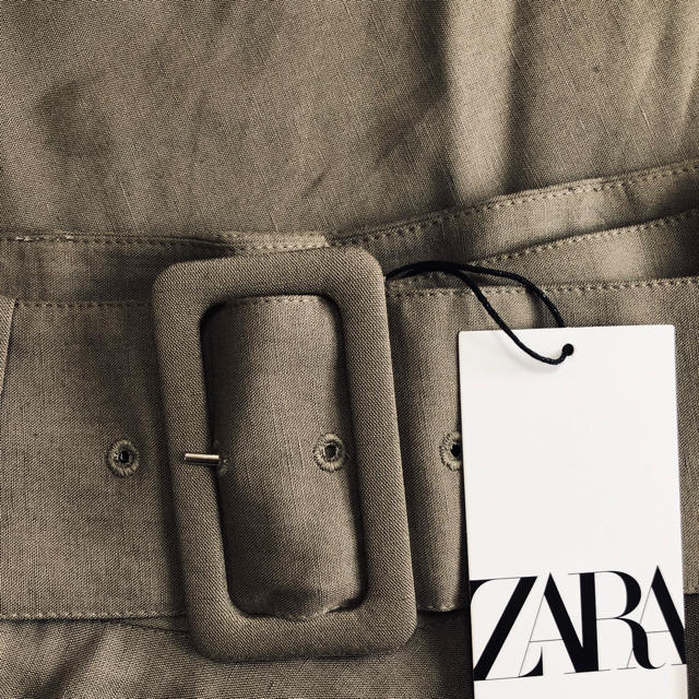 ZARA(ザラ)の【タグ付き新品】ザラ リネンブレンド フレア スカート レディースのスカート(ロングスカート)の商品写真