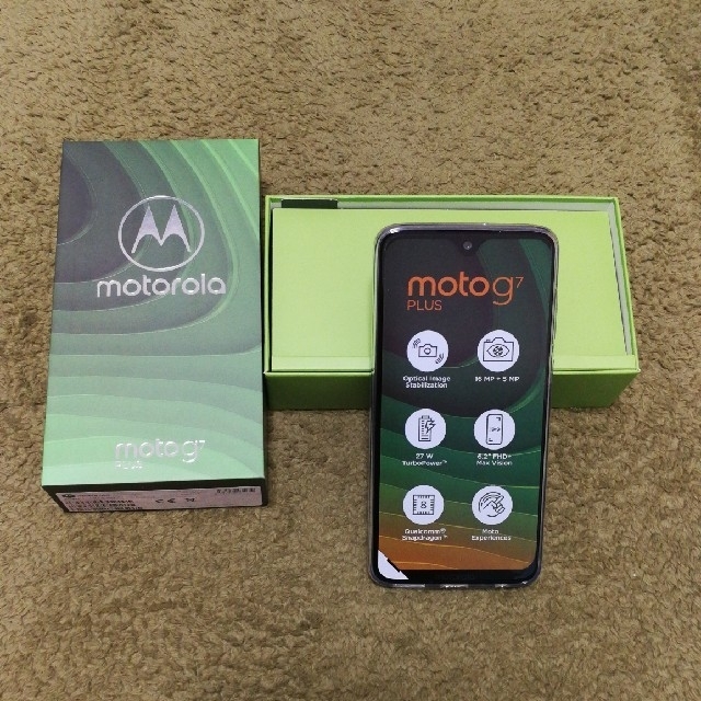 ANDROID(アンドロイド)のMotorola Moto g7 plus 国内正規品 スマホ/家電/カメラのスマートフォン/携帯電話(スマートフォン本体)の商品写真