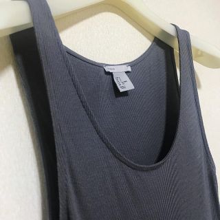 エイチアンドエム(H&M)の美品 H&M シルク混 リブタンクトップ(タンクトップ)