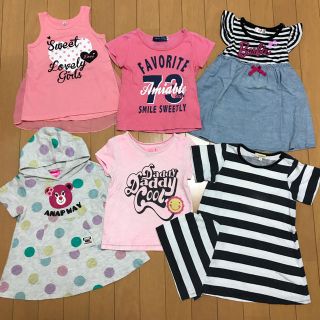 ベベ(BeBe)の女の子 トップス ワンピース6着まとめ売り♡90cm♡(Tシャツ/カットソー)