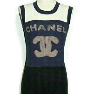 シャネル(CHANEL)の美品　CHANELシャネル　トップス　ココマーク　36(カットソー(半袖/袖なし))