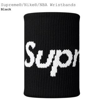 シュプリーム(Supreme)のsupreme リストバンド black(バングル/リストバンド)