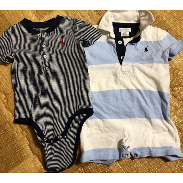 Ralph Lauren(ラルフローレン)の【9Ｍ（75）サイズ】ラルフ 半袖ロンパース 2点セット キッズ/ベビー/マタニティのベビー服(~85cm)(ロンパース)の商品写真