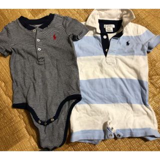 ラルフローレン(Ralph Lauren)の【9Ｍ（75）サイズ】ラルフ 半袖ロンパース 2点セット(ロンパース)