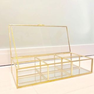 ザラホーム(ZARA HOME)の新品 ZARA HOME ザラホーム ゴールドアウトライン ミラー ケース(その他)