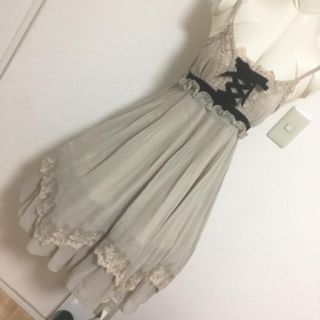 アクシーズファム(axes femme)のaxes femme(アクシーズファム)シフォンプリーツワンピース(ひざ丈ワンピース)