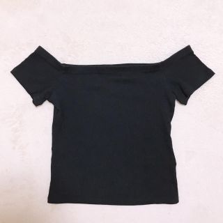 エイチアンドエム(H&M)の【中古】H&M オフショル Tシャツ ショート丈(Tシャツ(半袖/袖なし))