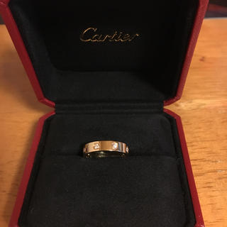 カルティエ(Cartier)の美品 カルティエ ラブリング フルダイヤ リング(リング(指輪))