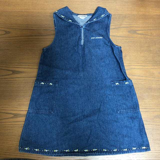 pom ponette(ポンポネット)の♪pom ponette デニムスカート120cm♪ キッズ/ベビー/マタニティのキッズ服女の子用(90cm~)(スカート)の商品写真