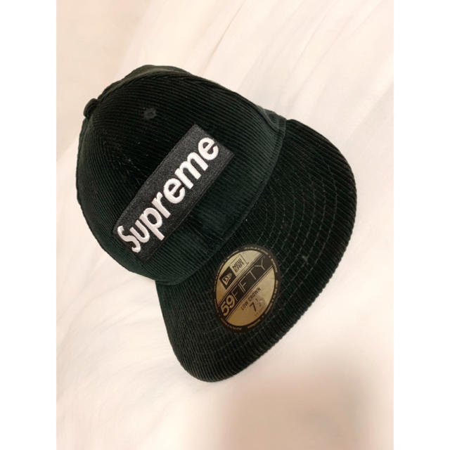 Supreme Box Logo New Era コーデュロイ キャップツバ7cm素材