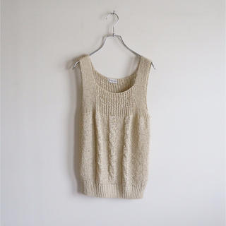 vintage sleeveless knit tops(タンクトップ)