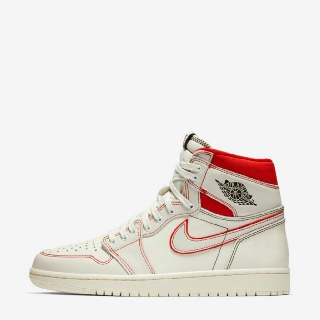 NIKE(ナイキ)のNIKE AIR JORDAN 1 SAIL UNIVERSITY RED 29 メンズの靴/シューズ(スニーカー)の商品写真