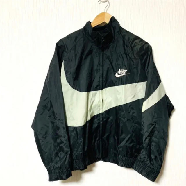 超希少 90's NIKE ナイキ ナイロンジャケット   ビッグスウォッシュ