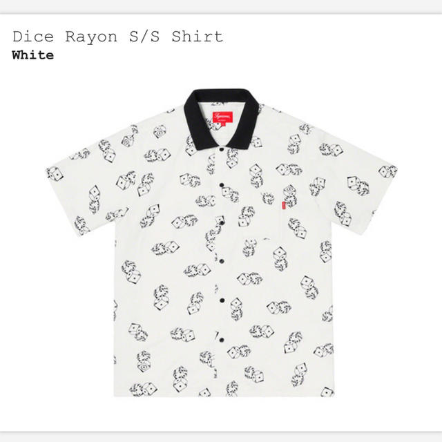 【白/M 最安値】Dice Rayon S/S Shirt