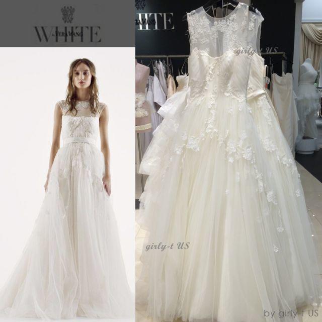 新品・入手困難☆White by Vera Wang☆ イリュージョン ドレスレディース