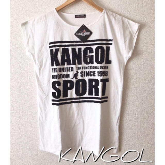 KANGOL(カンゴール)のKANGOLSPORT★カンゴール★ビックシルエット★size→M★白 レディースのトップス(Tシャツ(半袖/袖なし))の商品写真