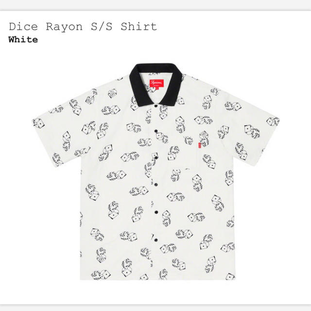 【白M/最安値】Dice Rayon S/S Shirt