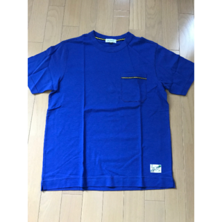 シンプルライフ(SIMPLE LIFE)のSIMPLE LIFE　ポケット付きTシャツ　ブルー　Mサイズ(Tシャツ/カットソー(半袖/袖なし))