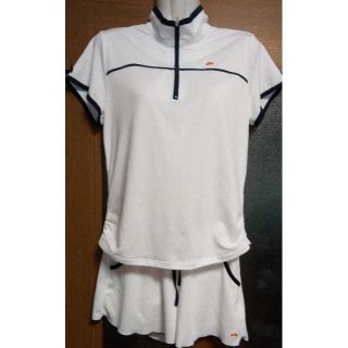 エレッセ(ellesse)のさち様専用　エレッセ　レディース　テニスウェア上下白　M(ウェア)