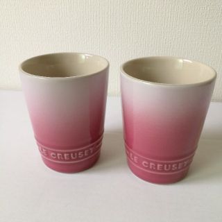 ルクルーゼ(LE CREUSET)の【新品】ル・クルーゼ　ショートタンブラー2個　ピンクブロッサム(タンブラー)