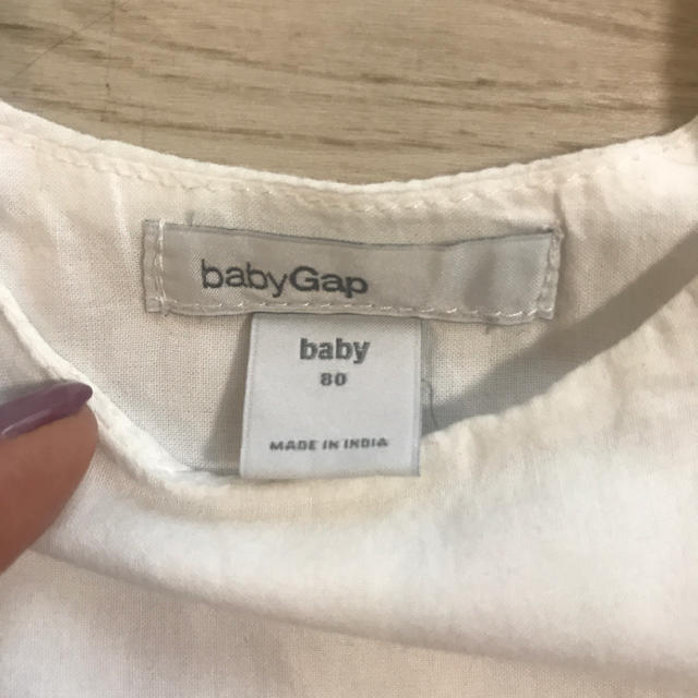 babyGAP(ベビーギャップ)のbabyGap レースチュニック サイズ80 キッズ/ベビー/マタニティのベビー服(~85cm)(ワンピース)の商品写真