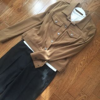 アレキサンダーワン(Alexander Wang)のT byアレキサンダーワン美シルエットジャージ素材ブルゾンXS（M）カーキ(ブルゾン)