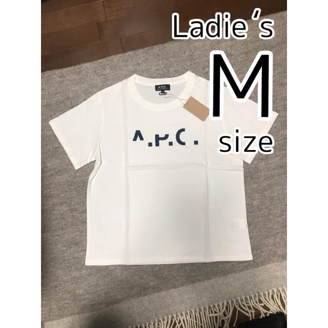 【未使用】A.P.C.欠けロゴ半袖Tシャツ(レディースM)apc アーペーセ 1