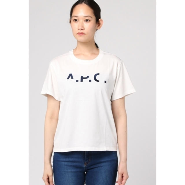 【未使用】A.P.C.欠けロゴ半袖Tシャツ(レディースM)apc アーペーセ 3