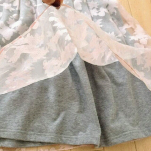 agnes b.(アニエスベー)のスウェットオーガンジースカート レディースのスカート(ミニスカート)の商品写真