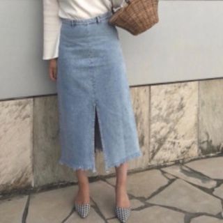 ザラ(ZARA)のZARA デニムロングスカート xs(ロングスカート)