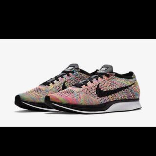 ナイキ(NIKE)のNIKE FLYKNIT RACER rainbow 26.5(スニーカー)