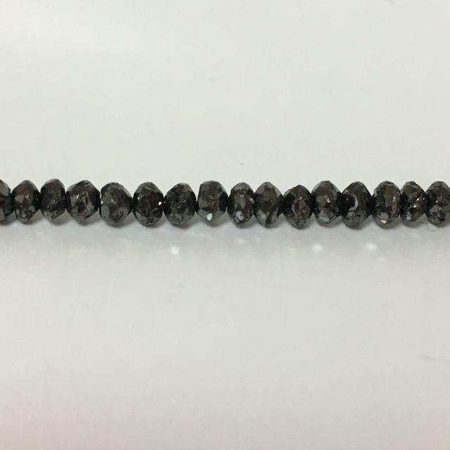 天然ブラックダイヤモンド20.00ct K18WG ネックレス 鑑別書付き