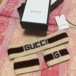 グッチ(Gucci)のグッチ GUCCI  正規品 ヘアバンド リストバンド セット(バングル/リストバンド)