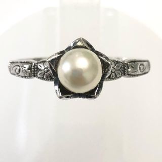 ミキモト(MIKIMOTO)のMikimoto ミキモト シルバー SILVER パール 真珠 リング 指輪(リング(指輪))