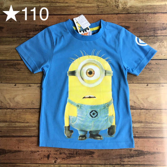 ミニオン(ミニオン)の★【110】ミニオン 半袖 Tシャツ 青 キッズ/ベビー/マタニティのキッズ服男の子用(90cm~)(Tシャツ/カットソー)の商品写真