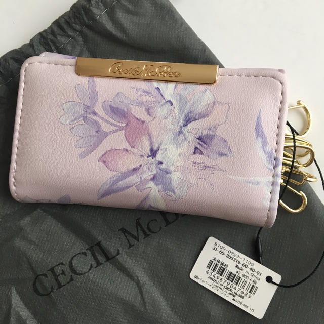 CECIL McBEE(セシルマクビー)の新品 セシルマクビー 花柄 キーケース ピンク レディースのファッション小物(キーケース)の商品写真