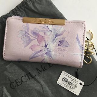 セシルマクビー(CECIL McBEE)の新品 セシルマクビー 花柄 キーケース ピンク(キーケース)