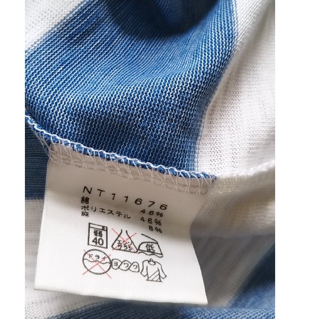 THE NORTH FACE(ザノースフェイス)の新品!ノースフェイス★リネンボーダーTシャツM メンズのトップス(Tシャツ/カットソー(半袖/袖なし))の商品写真