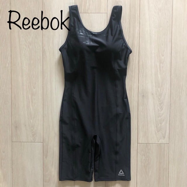 Reebok(リーボック)の新品 Reebok 水着 オールインワン スポーツ 競泳 フィットネス M BK レディースの水着/浴衣(水着)の商品写真