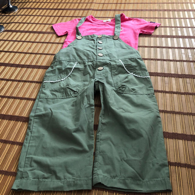 3can4on(サンカンシオン)のサロペットと3can4onカットソーセット キッズ/ベビー/マタニティのキッズ服女の子用(90cm~)(パンツ/スパッツ)の商品写真