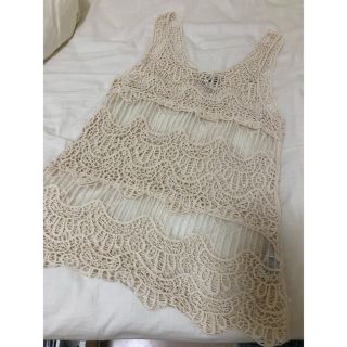 フォーエバートゥエンティーワン(FOREVER 21)のFOREVER21♡美品♡レース♡タンクトップ(タンクトップ)