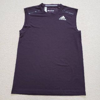 アディダス(adidas)のアディダス　ノースリーブ　メンズ　古着・美品　Ｌサイズ(Tシャツ/カットソー(半袖/袖なし))