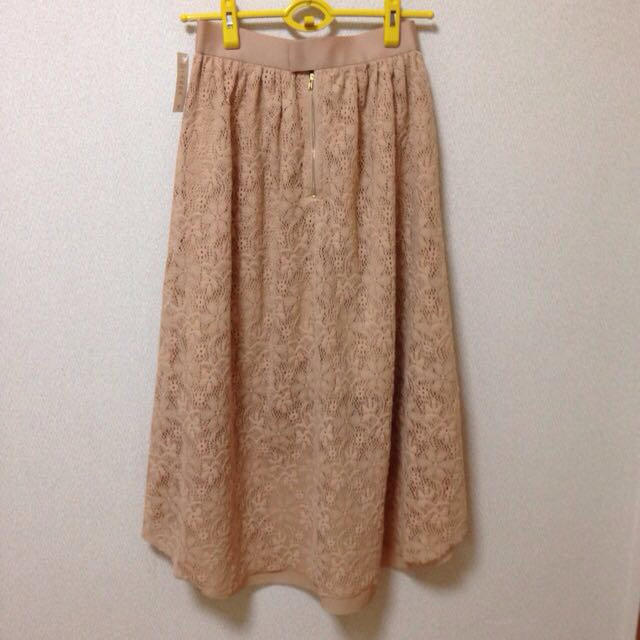 GU(ジーユー)のg.u.バッグジップレースマキシスカート レディースのスカート(ロングスカート)の商品写真