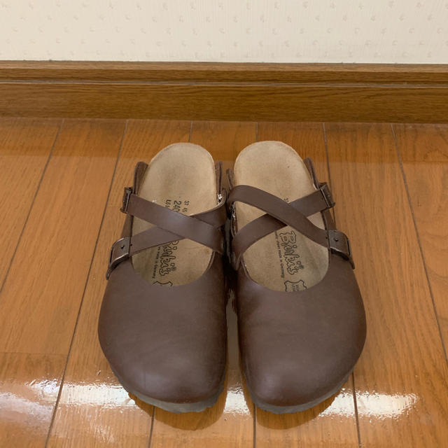 BIRKENSTOCK(ビルケンシュトック)のBIRKENSTOCK ビルキー サボ サンダル こげ茶 ブラウン 37 24 レディースの靴/シューズ(サンダル)の商品写真