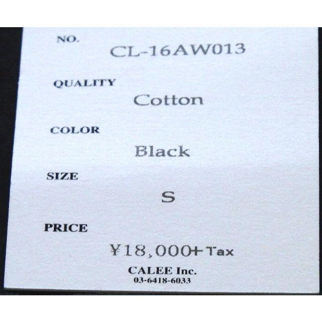 CALEE(キャリー)の新品 CALEE 刺繍 開襟シャツ S ブラック 定価18000円 日本製  メンズのトップス(シャツ)の商品写真