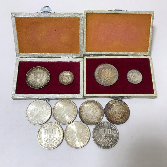 独創的 1964年東京オリンピック記念硬貨 三十九年 1000円9枚 東京