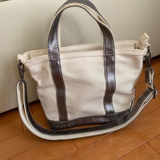 エルエルビーン(L.L.Bean)の【cactus様専用】エルエルビーン トートバッグ レザーシルバー スモール(トートバッグ)