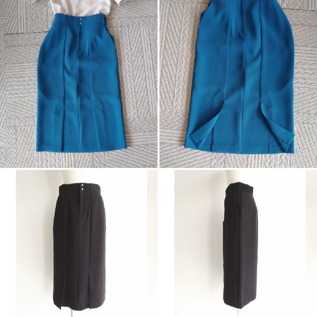 TOMORROWLAND(トゥモローランド)のIPSEイプセ美品ブルータイトスカート36検索TOMORROWLANDデプレ レディースのスカート(ロングスカート)の商品写真